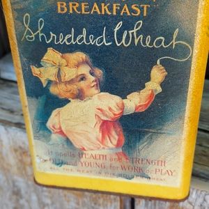 Vintage Nabisco shredded wheat tin